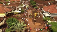 Kondisi pemukiman yang terkena banjir. ANTARA FOTO/Zabur Karuru.