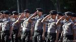 Suasana Apel Pasukan Pengamanan Test Event Asian Para Games 2018