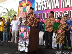 Kampanye Akbar, Cabup Tulungagung Margiono Sindir Korupsi Paslon Lain