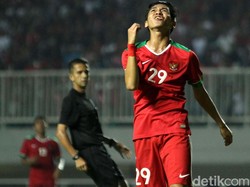 Kekecewaan pemain Timnas Indonesia usai gagal memanfaatkan peluang.