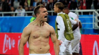 Shaqiri Pamer Tubuh Kekar, Oke Mana Dibanding Balotelli atau Ronaldo?