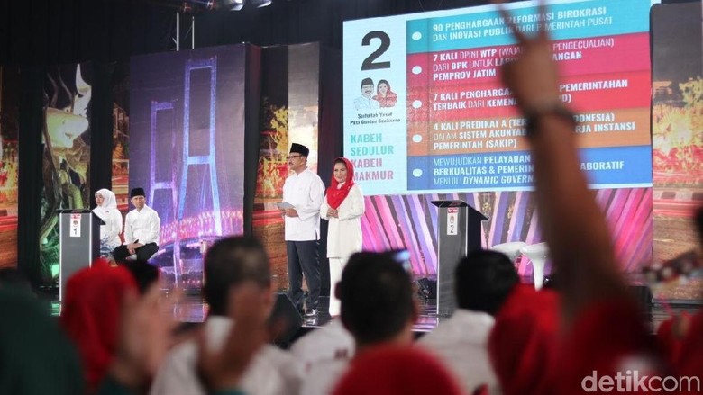 Risma Simak Debat Cagub Jatim Terakhir, Ini Komentarnya Risma Simak Debat Cagub Jatim Terakhir, Ini Komentarnya