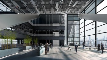 Gedung yang berlokasi di Shenzhen ini punya ketinggian 194 meter dengan luas 160 ribu meter persegi. Foto: Dok. Foster + Partners
