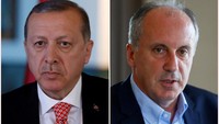 Selain Erdogan, ada lima capres lainnya dalam pilpres tahun ini. Mereka adalah anggota parlemen Muharrem Ince (54) dari Partai Rakyat Republik (CHP), satu-satunya kandidat wanita dan mantan Menteri Dalam Negeri Meral Aksener (61) dari Partai Iyi, Selahattin Demirtas (45) dari Partai Demokratik Rakyat (HDP), Dogu Perincek (76) dari Partai Vatan dan Temel Karamollaoglu (77) dari Partai Saadet. (Foto: REUTERS/Staff)