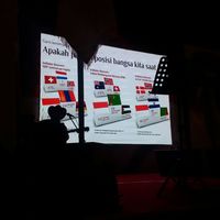 Slide yang ditunjukkan Indonesia soal posisi Indonesia dalam sejumlah indikator