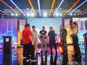 Sidak Lokasi Debat, Polisi: Jangan Maksa Masuk, Nonton di TV Sama Aja