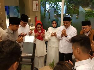 Gus Ipul-Puti Doa Bersama Sebelum Debat Cagub Terakhir