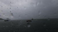 Operasi pencarian korban KM Sinar Bangun, yang tenggelam di Danau Toba, Sumatera Utara, memasuki hari keenam. Pencarian korban dilakukan dengan tiga sistem. (Foto: Dok. ANTARA FOTO/Irsan Mulyadi)