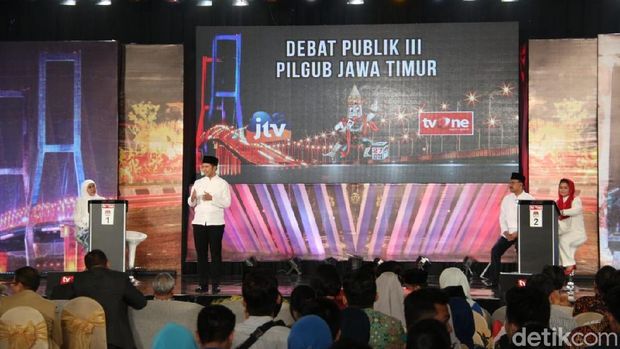 Debat ketiga Pilgub Jatim 2018.