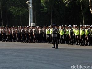 Suasana Apel Pasukan Pengamanan Test Event Asian Para Games 2018