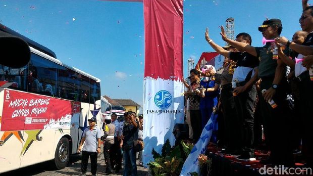 70 Bus Angkut Pemudik dari Solo Raya Kembali ke Jakarta