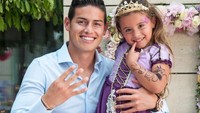 Ini bukti kedekatan lain antara James dan Salomé. Happy birthday to you, tulis James di keterangan foto. Foto: Instagram jamesrodriguez10