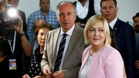 Muharrem Ince, capres Partai Rakyat Republik (CHP), memilih di sisi barat laut Provinsi Yalova