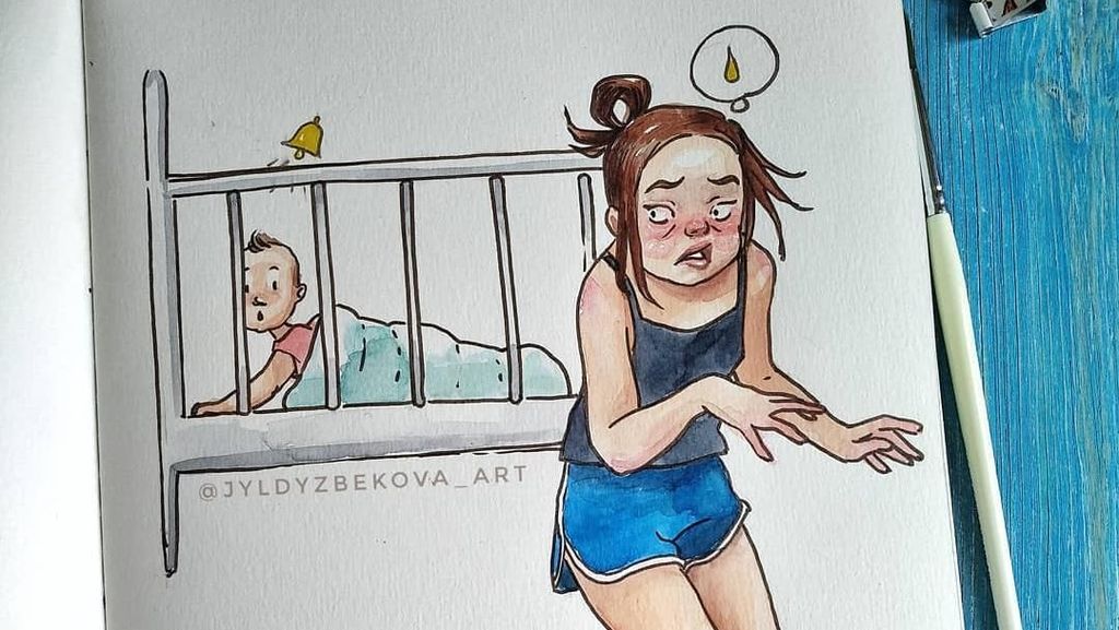 8 Ilustrasi Manis Ini Gambarkan Sulitnya Pekerjaan Jadi Seorang Ibu 8 Ilustrasi Manis Ini Gambarkan Sulitnya Pekerjaan Jadi Seorang Ibu