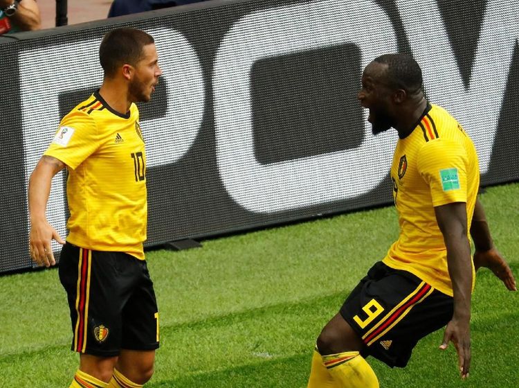 Foto: Lukaku dan Hazard Cemerlang, Belgia Pesta Gol