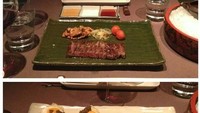 Berkunjung ke Jepang. Pria yang sayang keluarga ini juga menyempatkan diri cicip hidangan daging sapi terbaik hingga sushi enak di Jepang. Foto: Instagram @lukamodric10