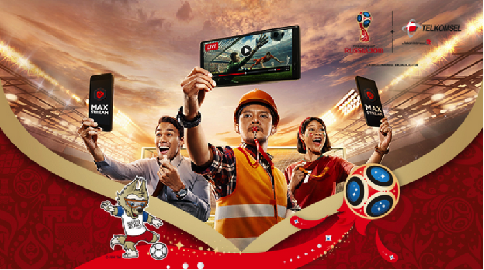 Nonton Piala Dunia 2018 dengan Telkomsel Hanya Rp 10
