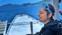 Diving di El Nido, Palawan, Filipina (manushi_chhillar/Instagram)