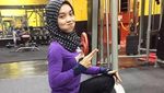 Potret Aten, Hijabers Cantik Berotot Kekar yang Doyan Nge-Gym