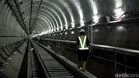 Begini penampakan terkini progres pembangunan mass rapid transit (MRT) Jakarta fase I.