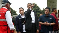 Setelah meninjau, Jokowi mengatakan persiapan Asian Games tinggal menghitung hari.