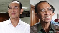 Suryadharma Ali dalam balutan kemeja putih saat sidang eksepsi pada tahun 2015 masih terlihat segar. Pipinya tak sekurus saat ia menjalani sidang Peninjauan Kembali (PK) di Pengadilan Tipikor hari ini, Senin (25/6/2018). Foto: Ari Saputra/dok. Detikcom.