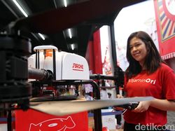 Canggih! Ada Drone Buat Kirim Barang di JIExpo