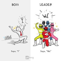 Seorang bos akan lebih sering mengatasnamakan kerja tim bahkan mengakui kemenangan sebagai hasil jerih payahnya. Sebaliknya seorang pemimpin yang baik akan dengan bangga mengakui semua prestasi sebagai hasil kerja bersama. (Foto: Yukbisnis)