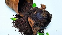 Hmmm, mungkin kamu nggak selera lihat dessert ini. Tapi percaya deh rasanya enak karena dibuat dari cokelat dan cake buah bit. Foto: Instagram chefbenchurchill