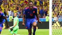 Kolombia berhasil mengungguli Polandia 1-0 di babak pertama dalam matchday kedua Grup H Piala Dunia 2018. Gol dicetak oleh Yerry Mina lewat tandukan. Foto: Instagram/yerrymina
