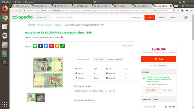 Rupiah yang Mau Ditarik BI Banyak Dijual Online hingga Jutaan