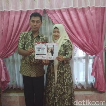 Nikah di Hari Coblosan, Pasangan Ini Desain Undangan Mirip Surat Suara