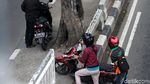 Ada Razia, Pemotor Nekat Balik Arah
