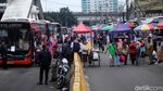 Geliat Pedagang Jalan Jatibaru Tanah Abang Usai Lebaran