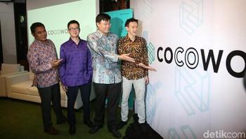 Nama Cocowork tersebut diambil dari perpaduan kata community, collaboration dan workspace yang merupakan aspek utama dari coworking space.