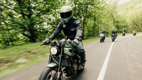 Builder Jerman, Yamaha Klein memamerkan XSR700 bernama Bantam Racer buatannya. Motor buatannya hadir dengan warna Citroën Vert Argenté. Foto: Dok. Yamaha