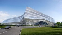 Gedung yang dirancang Zaha Hadid Architects ini diperkirakan bisa menampung 17.000 karyawan setelah beroperasi nanti. Istimewa.