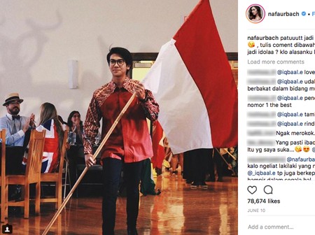Akhir-akhir ini Nafa lebih sering aktif dalam kegiatan politik dan tergabung dalam sebuah partai. Dok. Instagram/nafaurbach