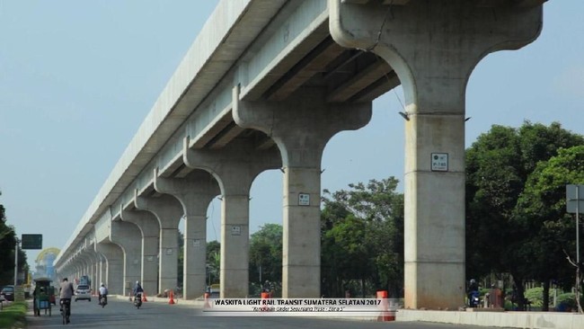 Fakta Seputar LRT Dibangun Pakai Tiang Tinggi-tinggi