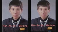 Penampilan Han Jin Ho sebelum operasi plastik