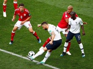 Denmark Dampingi Prancis ke Babak 16 Besar Piala Dunia 2018