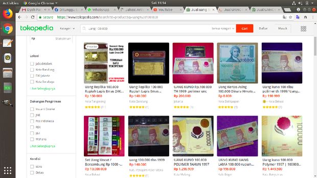 Rupiah yang Mau Ditarik BI Banyak Dijual Online hingga Jutaan