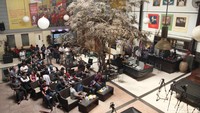 Sejumlah jurnalis berkumpul di kantor Lingkaran Survei Indonesia, Rawamangun, Jakarta Timur, Rabu (27/6/2018).