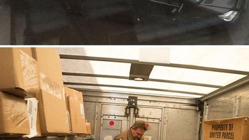 Truk yang atasnya transparan sehingga dalamnya terang, tidak perlu lagi lampu. Foto: boredpanda