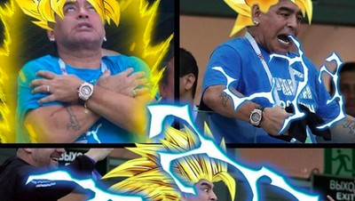 Tingkah Antik Maradona Jadi Bahan Meme Kocak