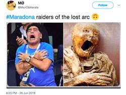 Tingkah Antik Maradona Jadi Bahan Meme Kocak