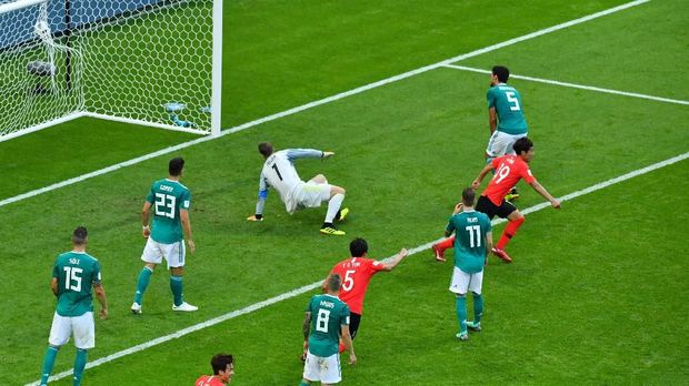 Manuel Neuer conceded by South Korean defender Cho Hyun-Woo. (