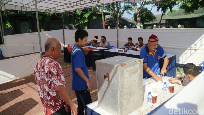 TPS di Lapas Kedungpane Semarang, Rabu (27/6/2018).