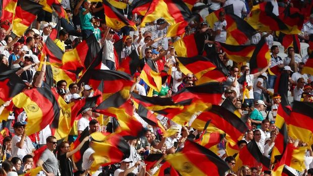   German fans flocked Kazan Arena, Kazan, Russia to Germany against South Korea on June 27. 