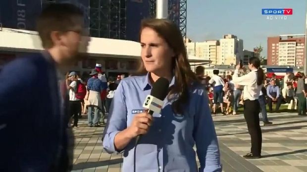 Julia Guimaraes dilecehkan penonton Piala Dunia 2018.